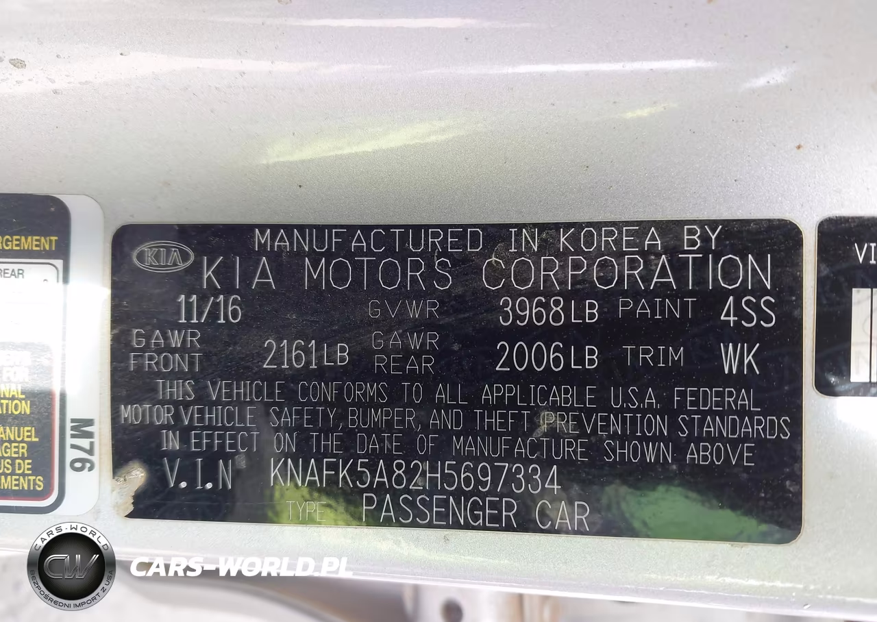 2017 Kia Forte Lx VIN:KNAFK5A82H5697334 - 9