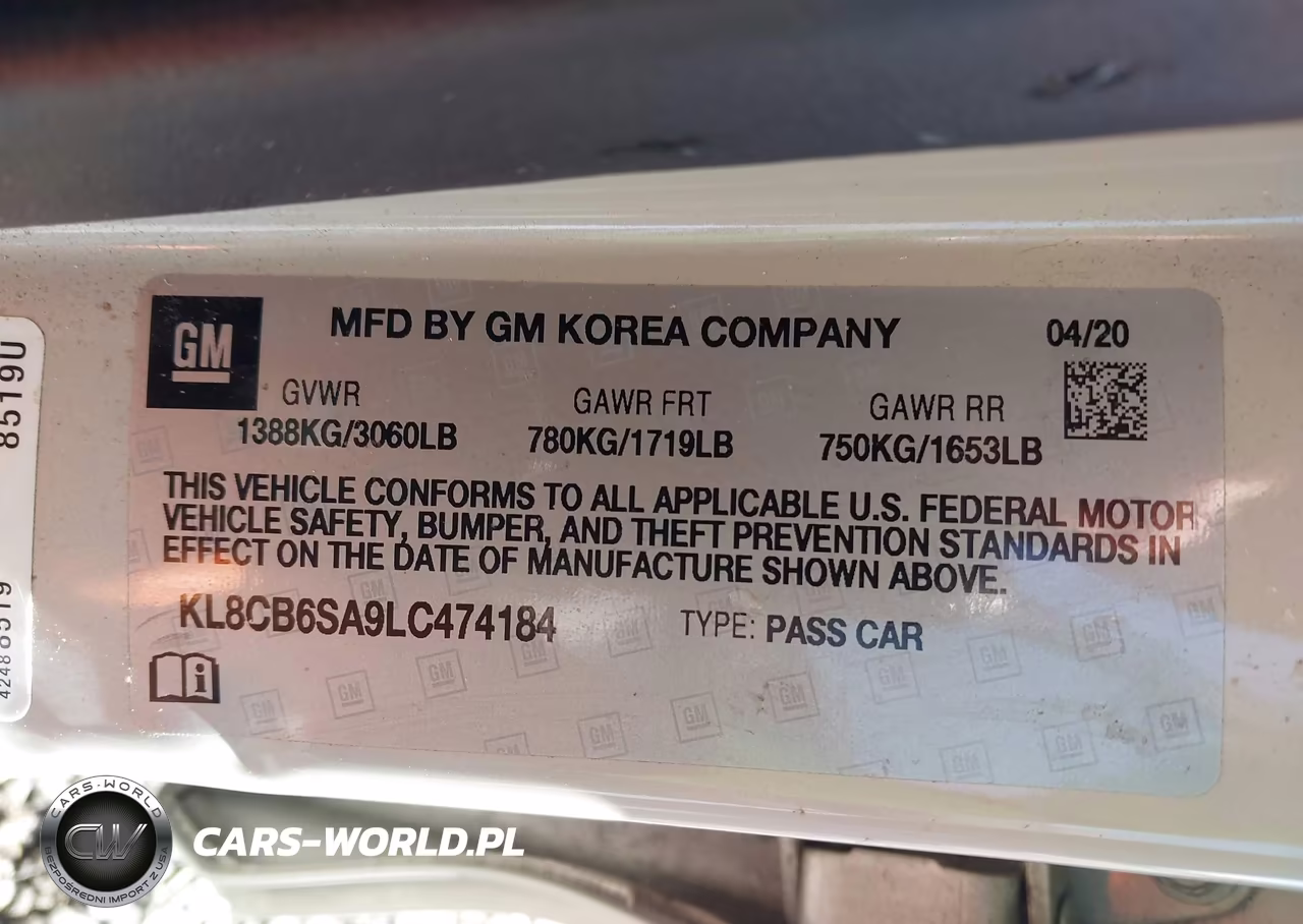 2020 Chevrolet Spark Fwd Ls Automatic VIN:KL8CB6SA9LC474184 - 9