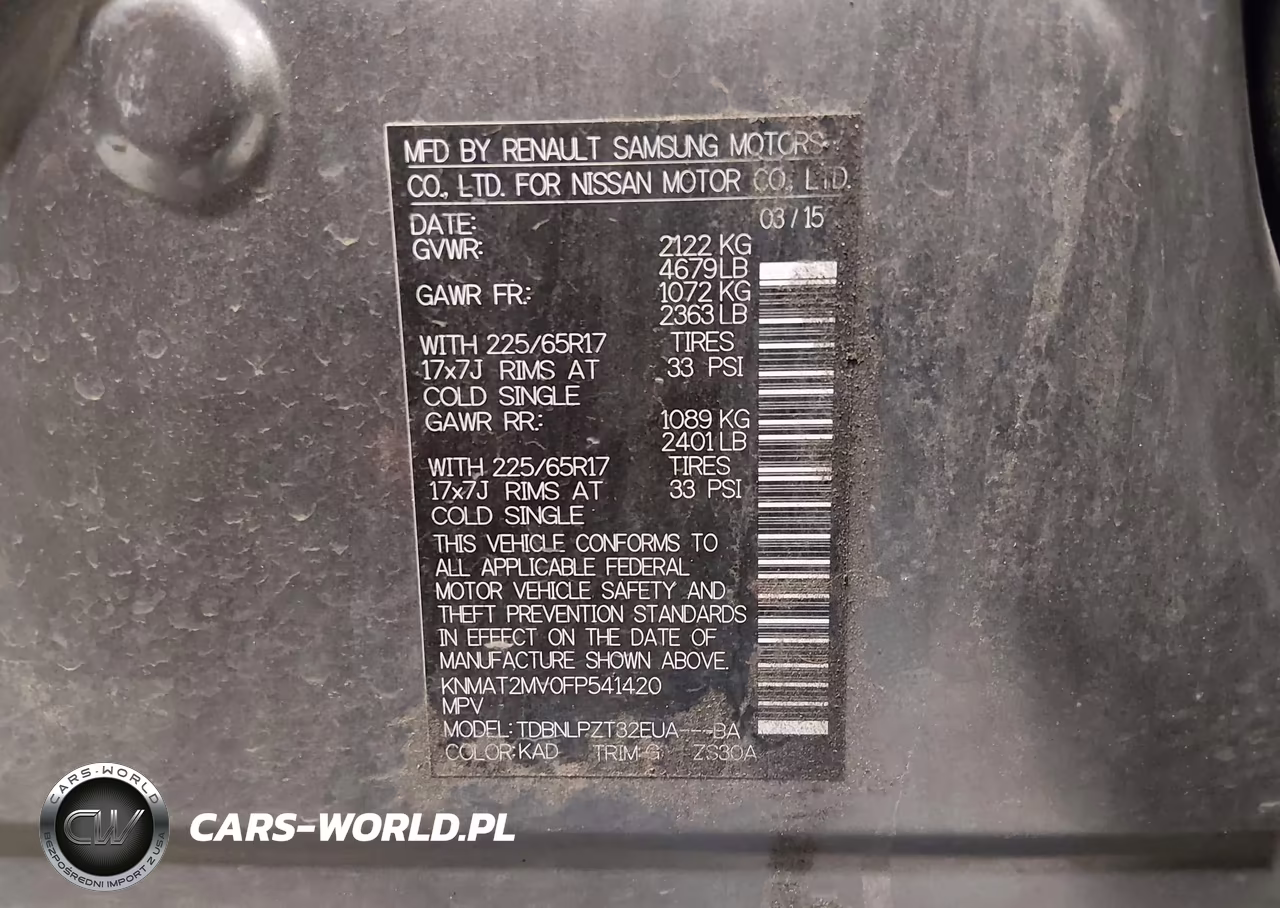2015 Nissan Rogue S VIN:KNMAT2MV0FP541420 - 9