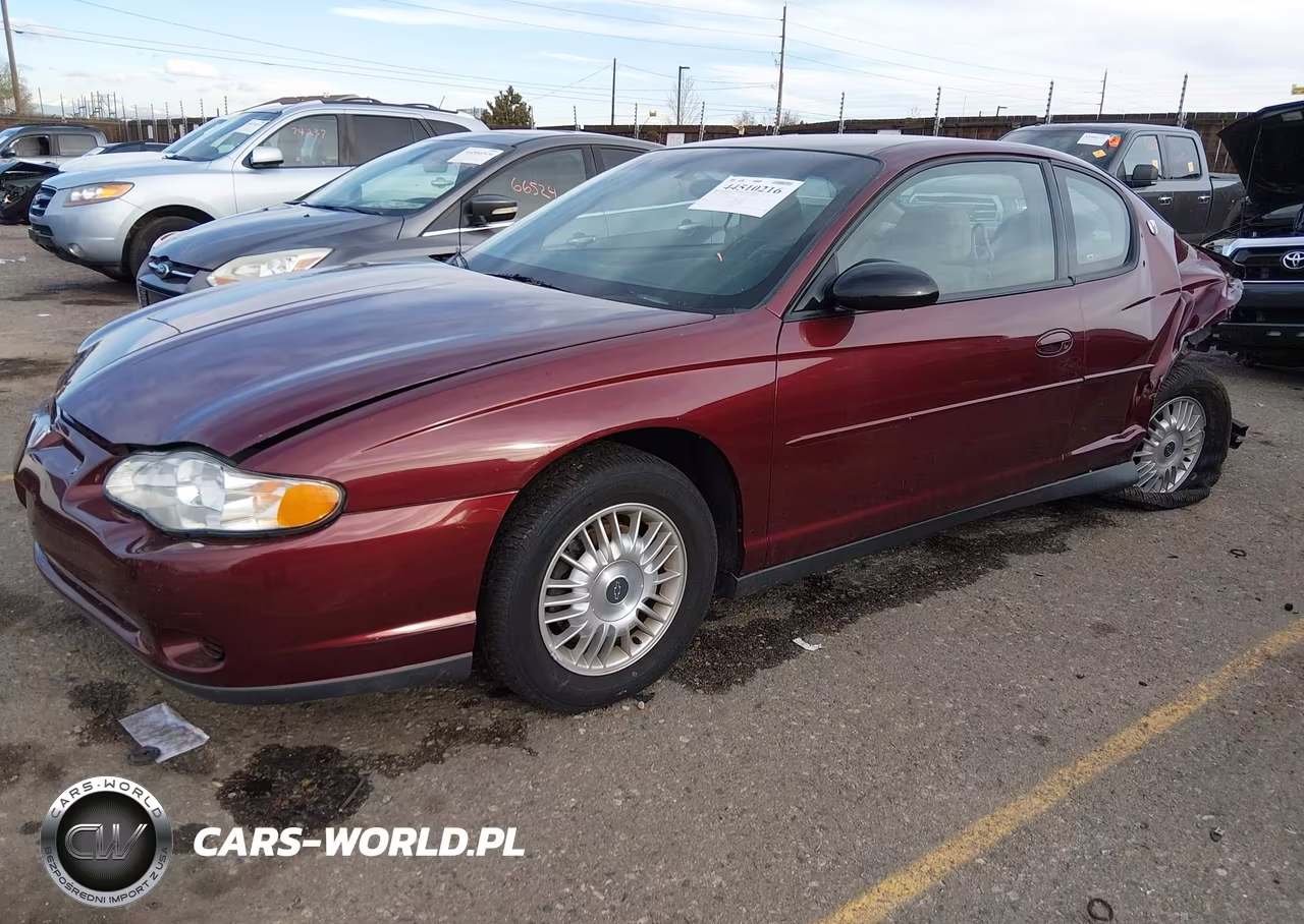 2001 Chevrolet Monte Carlo Ls VIN:2G1WW12E619359442 - 2