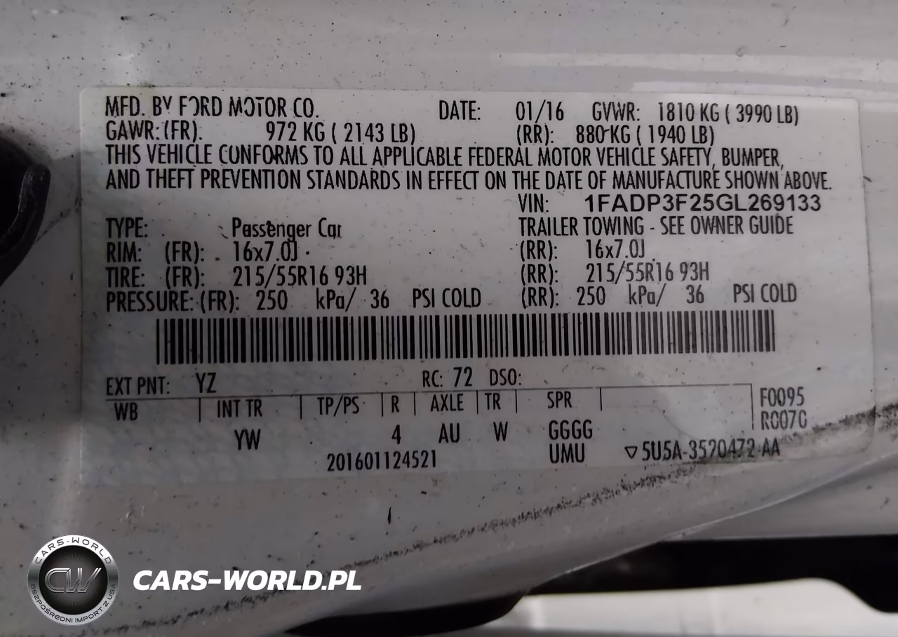 2016 Ford Focus Se VIN:1FADP3F25GL269133 - 9
