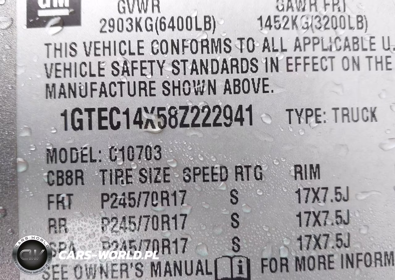 2008 GMC Sierra 1500 Work Truck VIN:1GTEC14X58Z222941 - 9