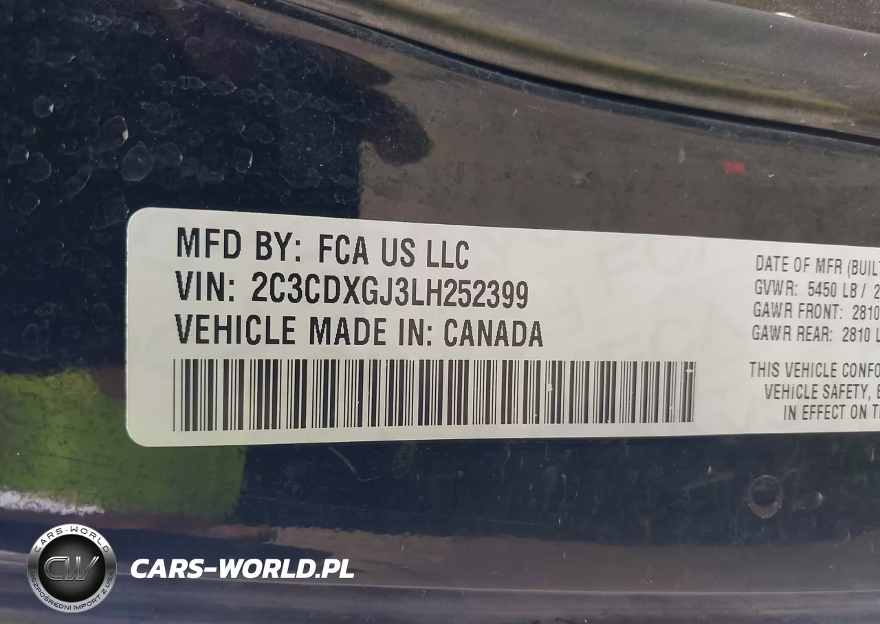 2020 Dodge Charger Scat Pack Rwd VIN:2C3CDXGJ3LH252399 - 9