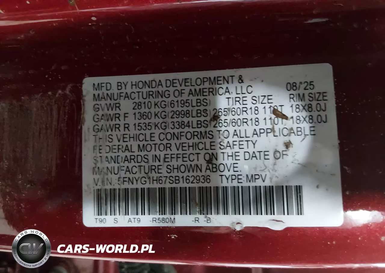 2025 Honda Pilot Trailsport VIN:5FNYG1H67SB162936 - 9