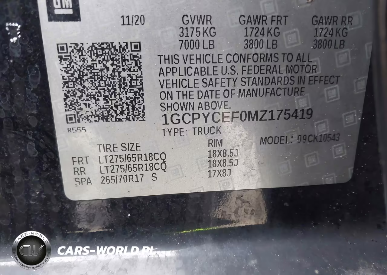 2021 Chevrolet Silverado 1500 VIN:1GCPYCEF0MZ175419 - 9