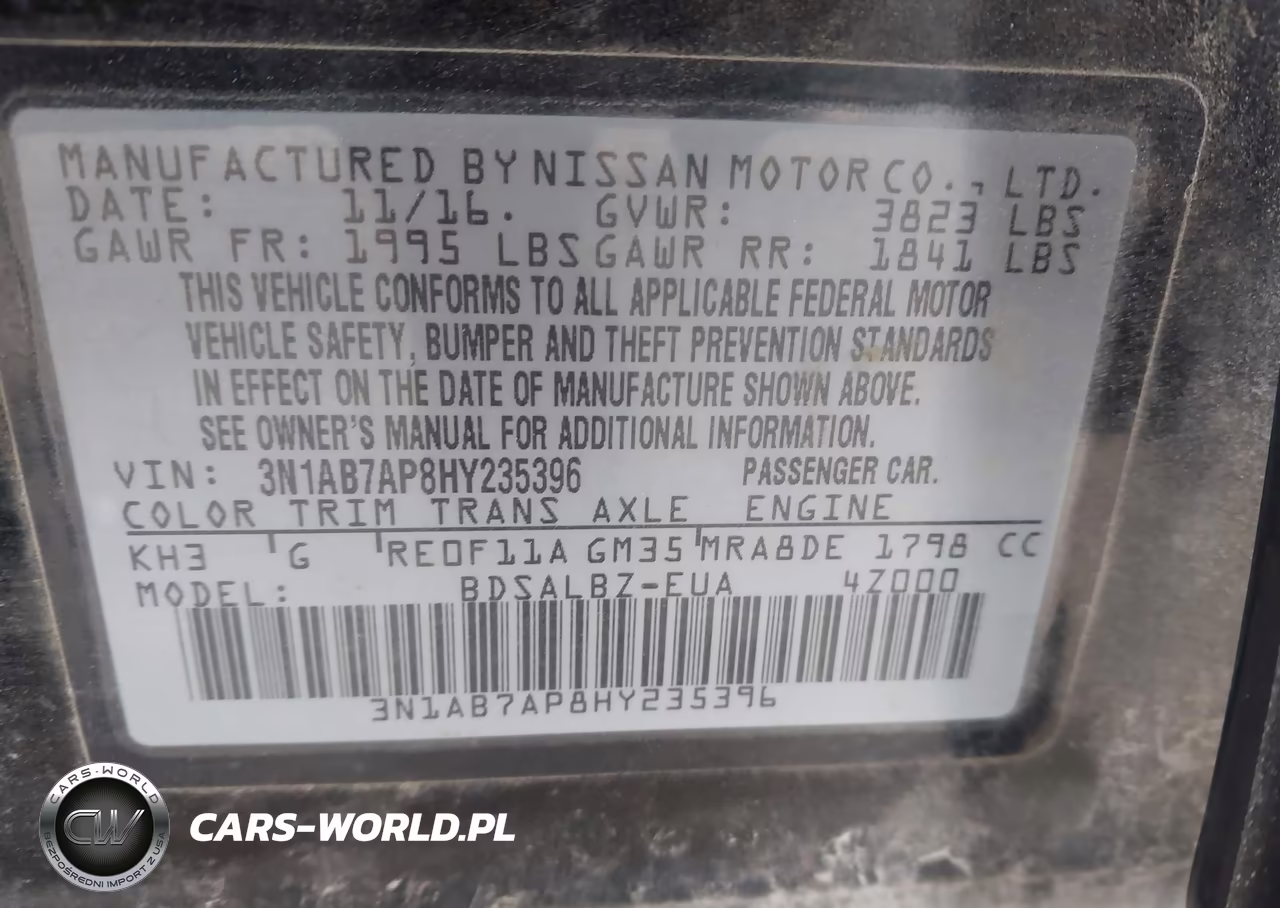 2017 Nissan Sentra S VIN:3N1AB7AP8HY235396 - 9