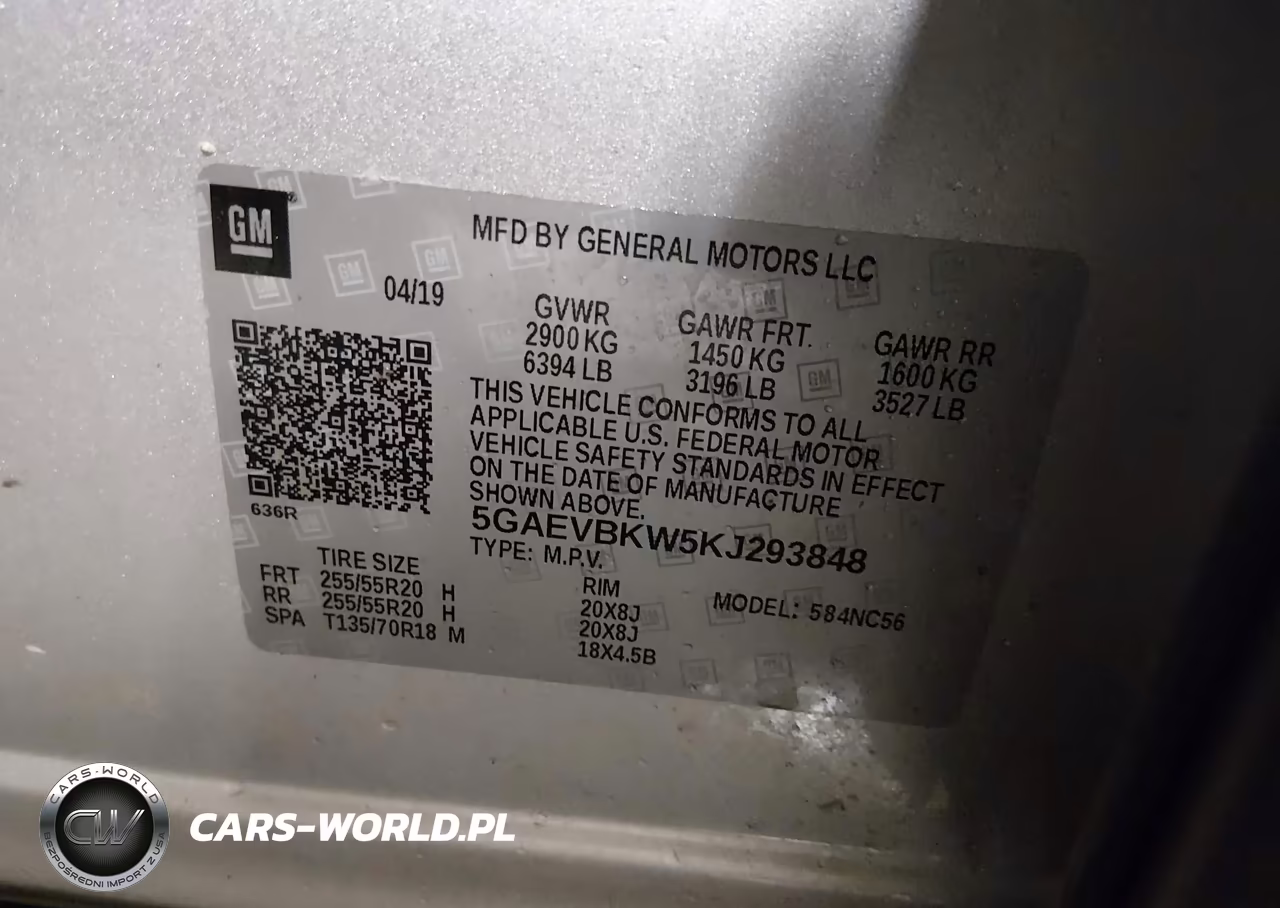 2019 Buick Enclave Awd Premium VIN:5GAEVBKW5KJ293848 - 9