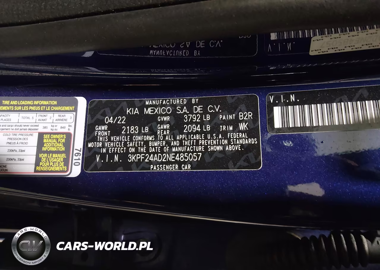 2022 Kia Forte Lxs VIN:3KPF24AD2NE485057 - 9