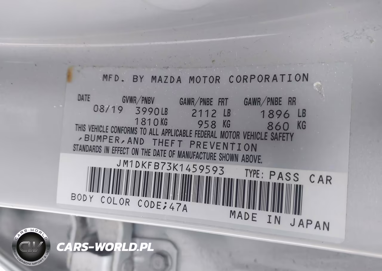 2019 Mazda Cx-3 Sport VIN:JM1DKFB73K1459593 - 9