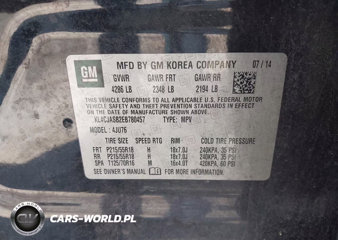2014 Buick Encore VIN:KL4CJASB2EB780457 - 9