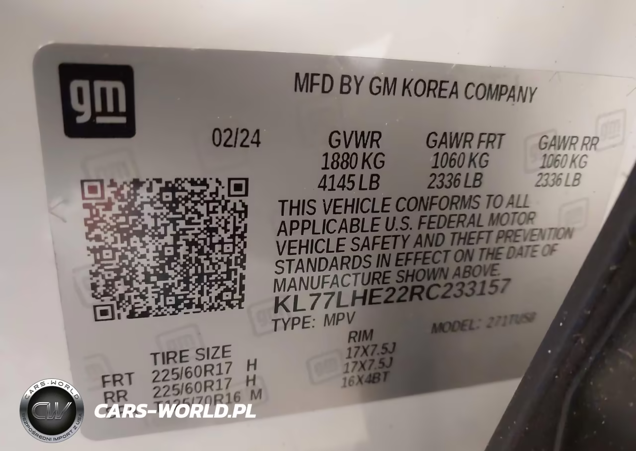 2024 Chevrolet Trax Fwd Lt VIN:KL77LHE22RC233157 - 9