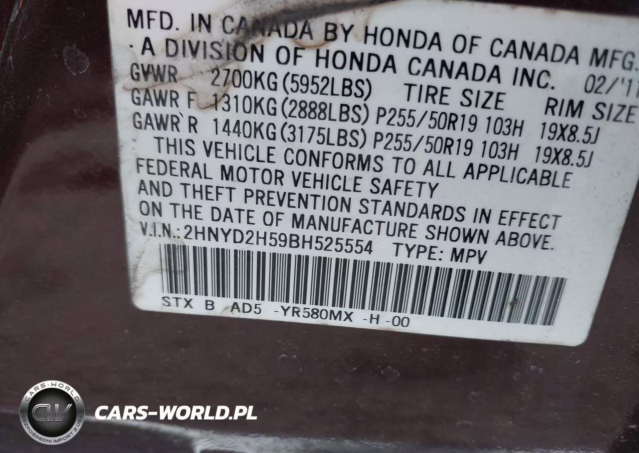 2011 Acura Mdx Advance Package VIN:2HNYD2H59BH525554 - 9