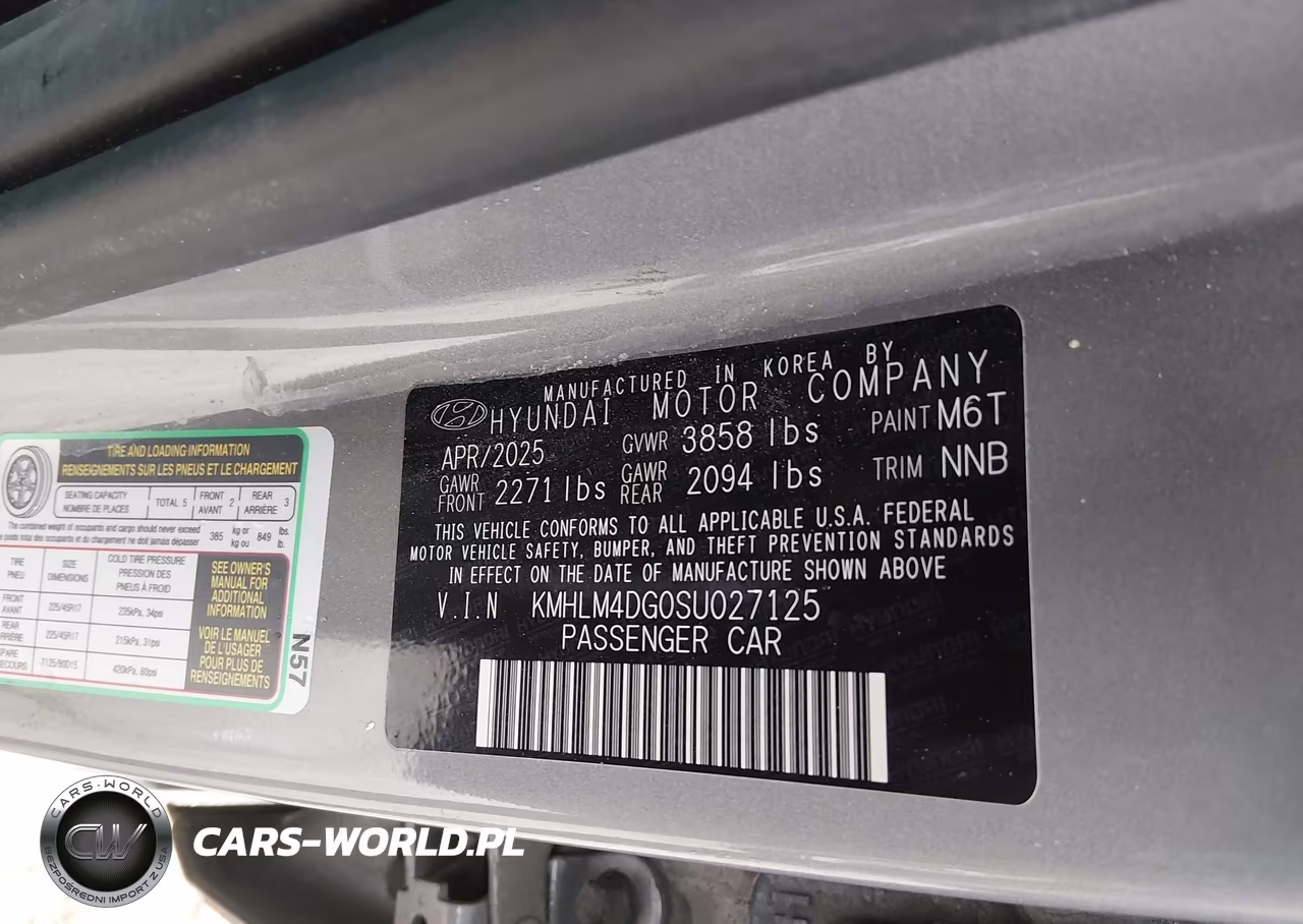 2025 Hyundai Elantra Sel Sport VIN:KMHLM4DG0SU027125 - 9