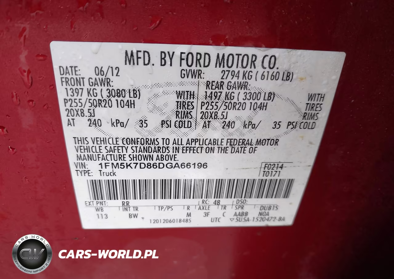 2013 Ford Explorer Xlt VIN:1FM5K7D86DGA66196 - 9
