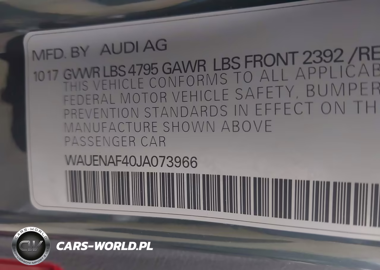 2018 Audi A4 2.0T Premium VIN:WAUENAF40JA073966 - 9