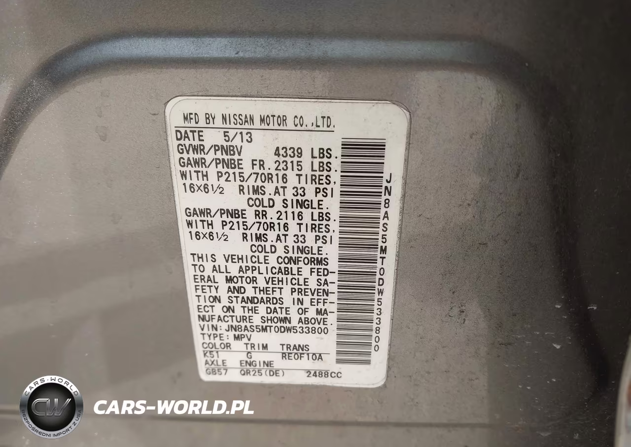 2013 Nissan Rogue S VIN:JN8AS5MT0DW533800 - 9