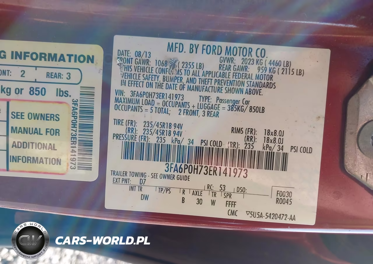 2014 Ford Fusion Se VIN:3FA6P0H73ER141973 - 9