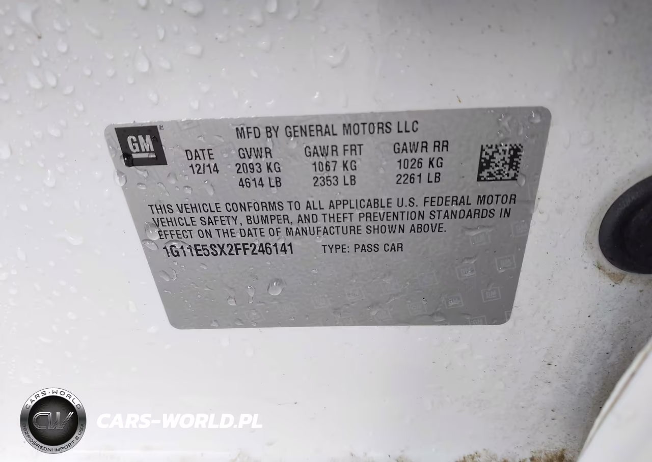 2015 Chevrolet Malibu 3Lt VIN:1G11E5SX2FF246141 - 9