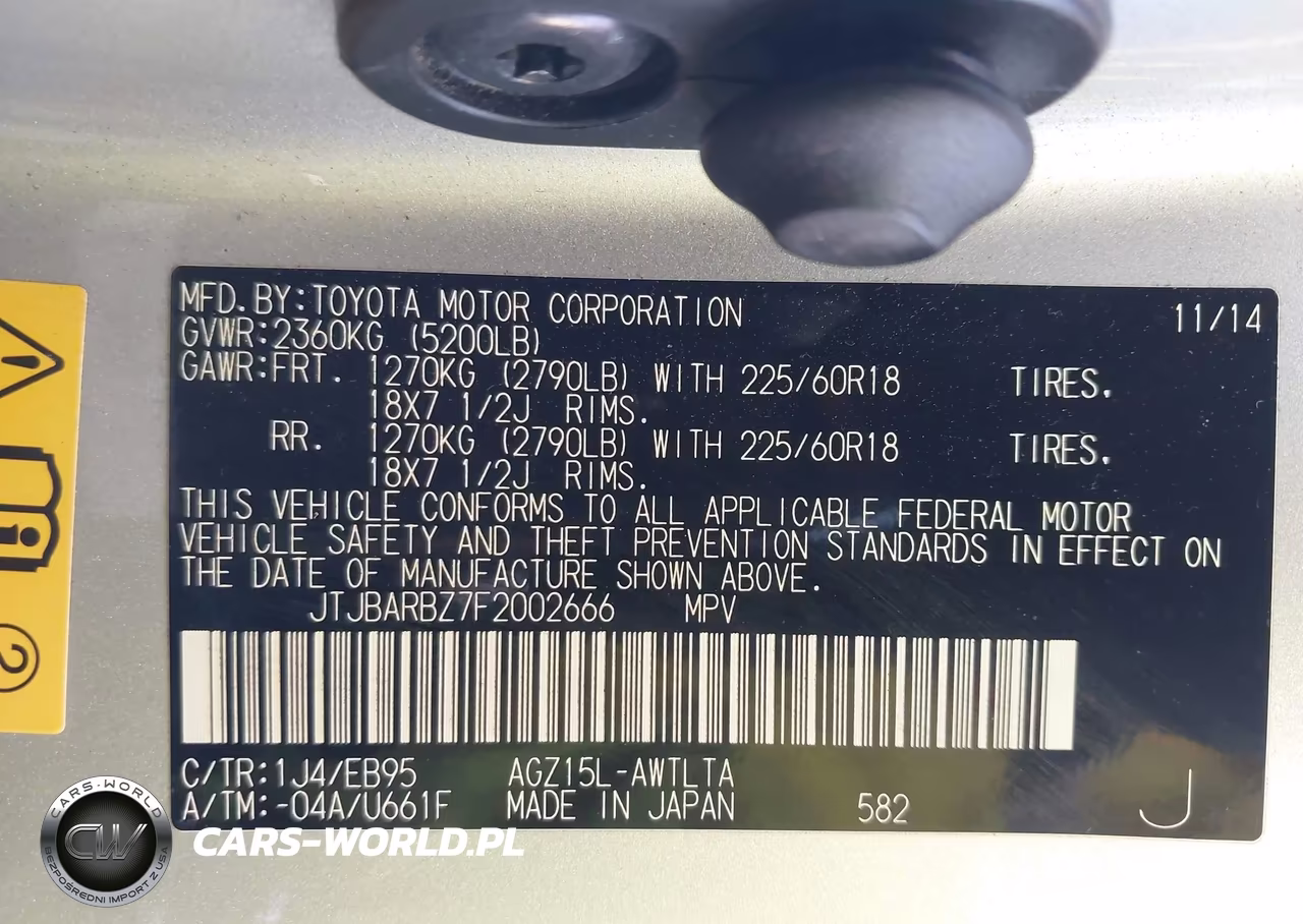 2015 Lexus Nx 200T F Sport VIN:JTJBARBZ7F2002666 - 9