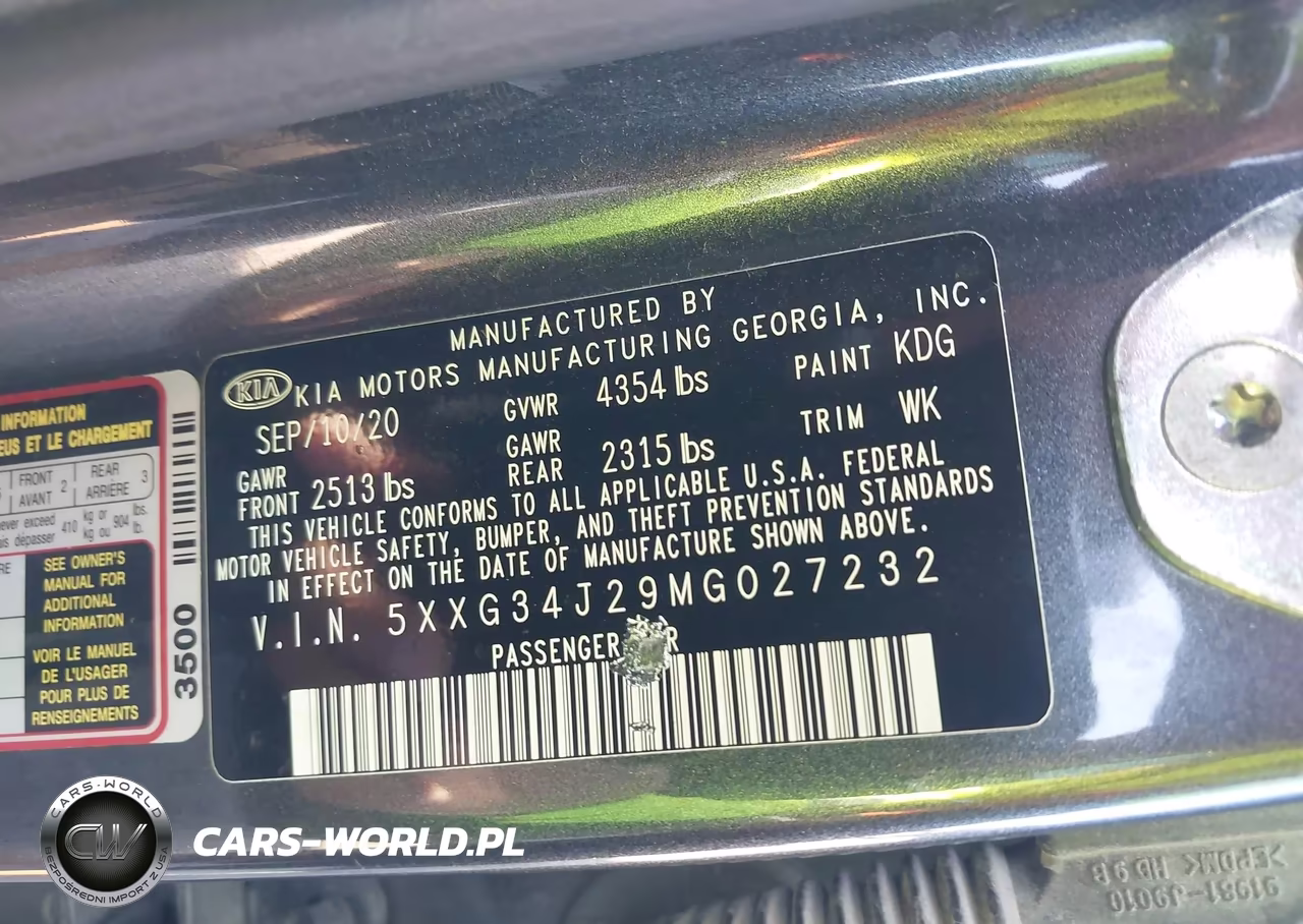 2021 Kia K5 Ex VIN:5XXG34J29MG027232 - 9