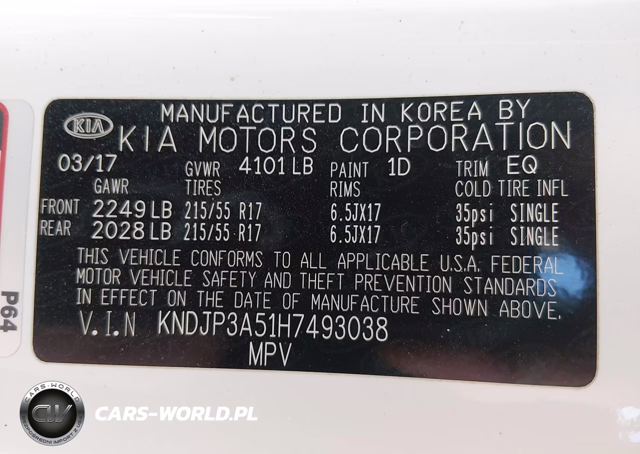 2017 Kia Soul + VIN:KNDJP3A51H7493038 - 9