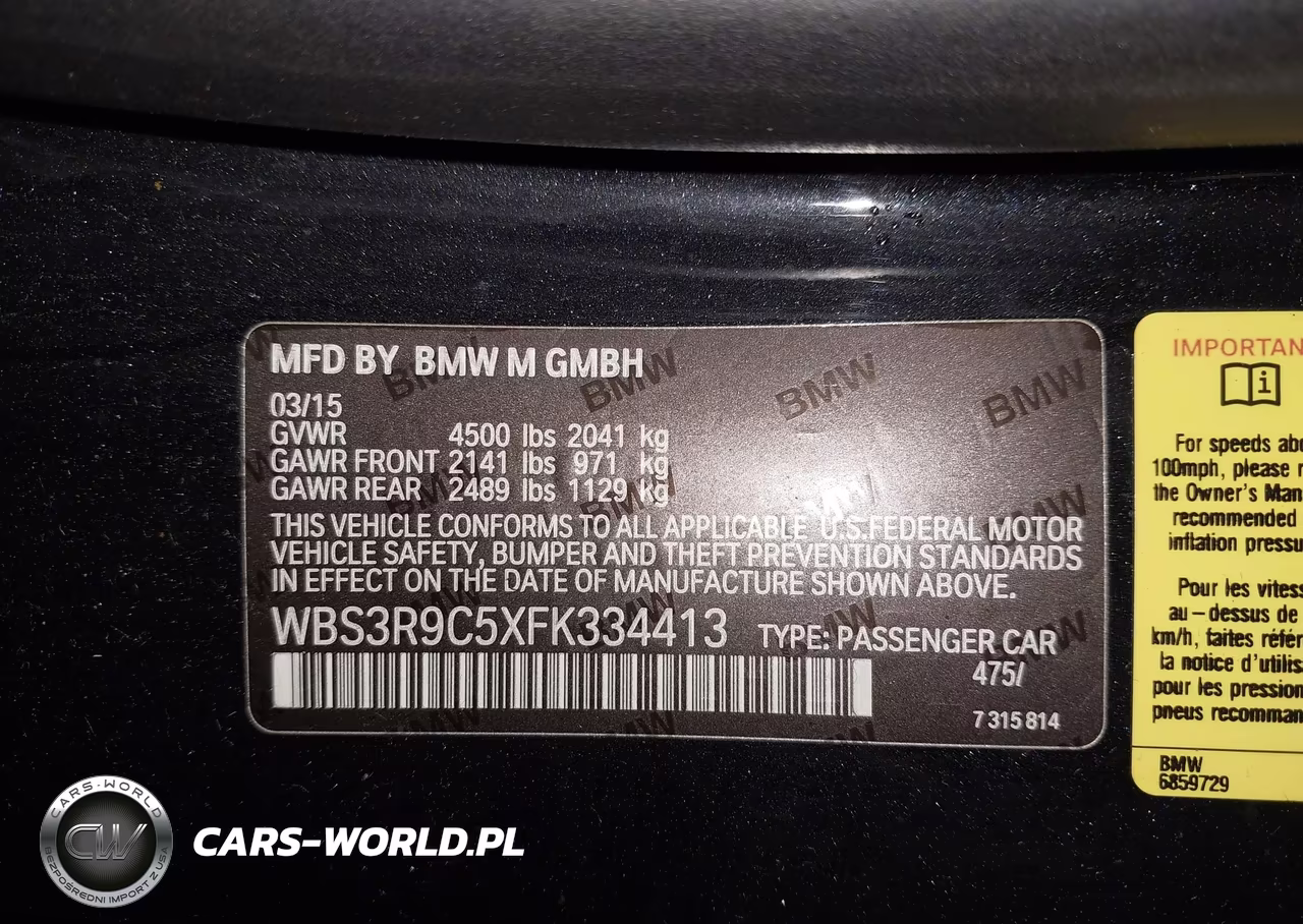 2015 BMW M4 VIN:WBS3R9C5XFK334413 - 9