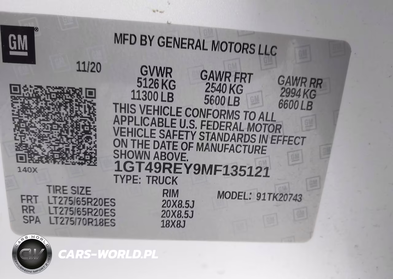 2021 GMC Sierra 2500Hd 4Wd Standard Bed Denali VIN:1GT49REY9MF135121 - 9