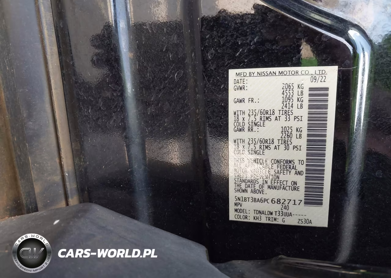 2023 Nissan Rogue Sv Fwd VIN:5N1BT3BA6PC682717 - 9