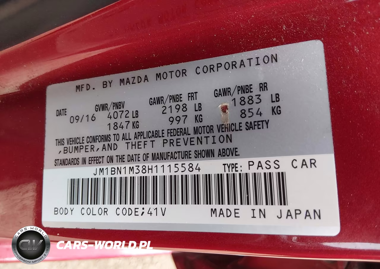 2017 Mazda Mazda3 Grand Touring VIN:JM1BN1M38H1115584 - 9
