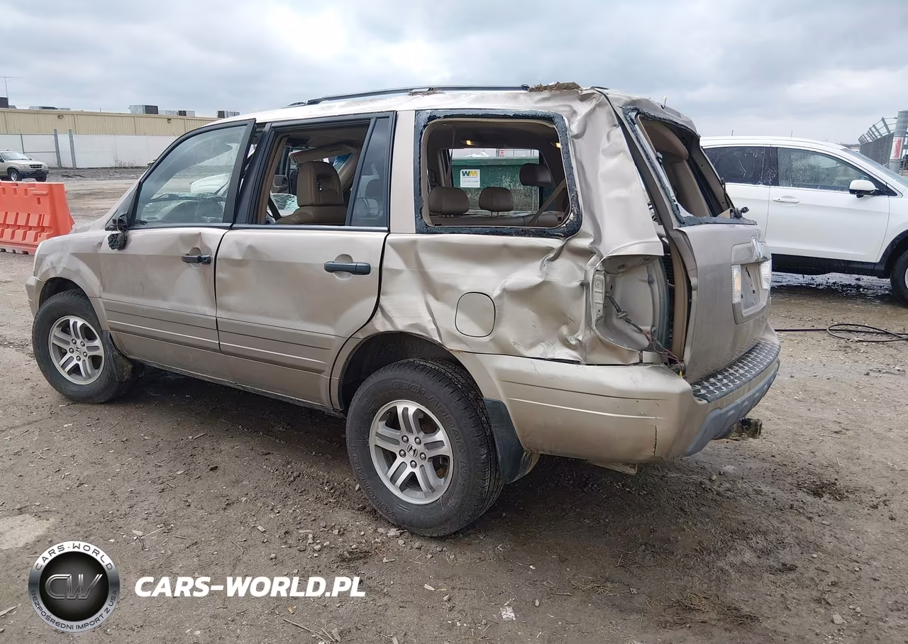 2004 Honda Pilot Ex-L VIN:2HKYF18554H525507 - 3