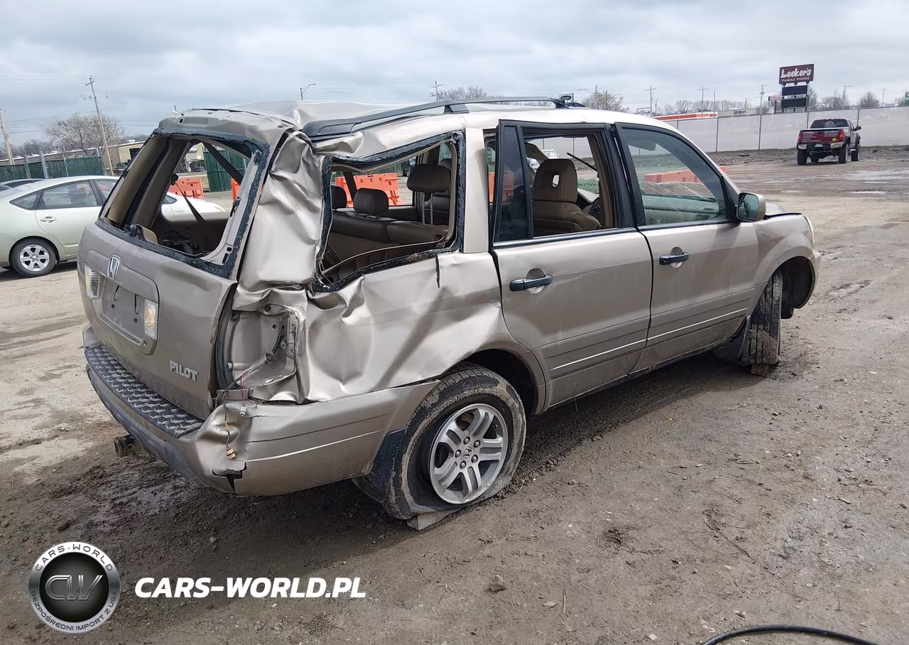 2004 Honda Pilot Ex-L VIN:2HKYF18554H525507 - 4
