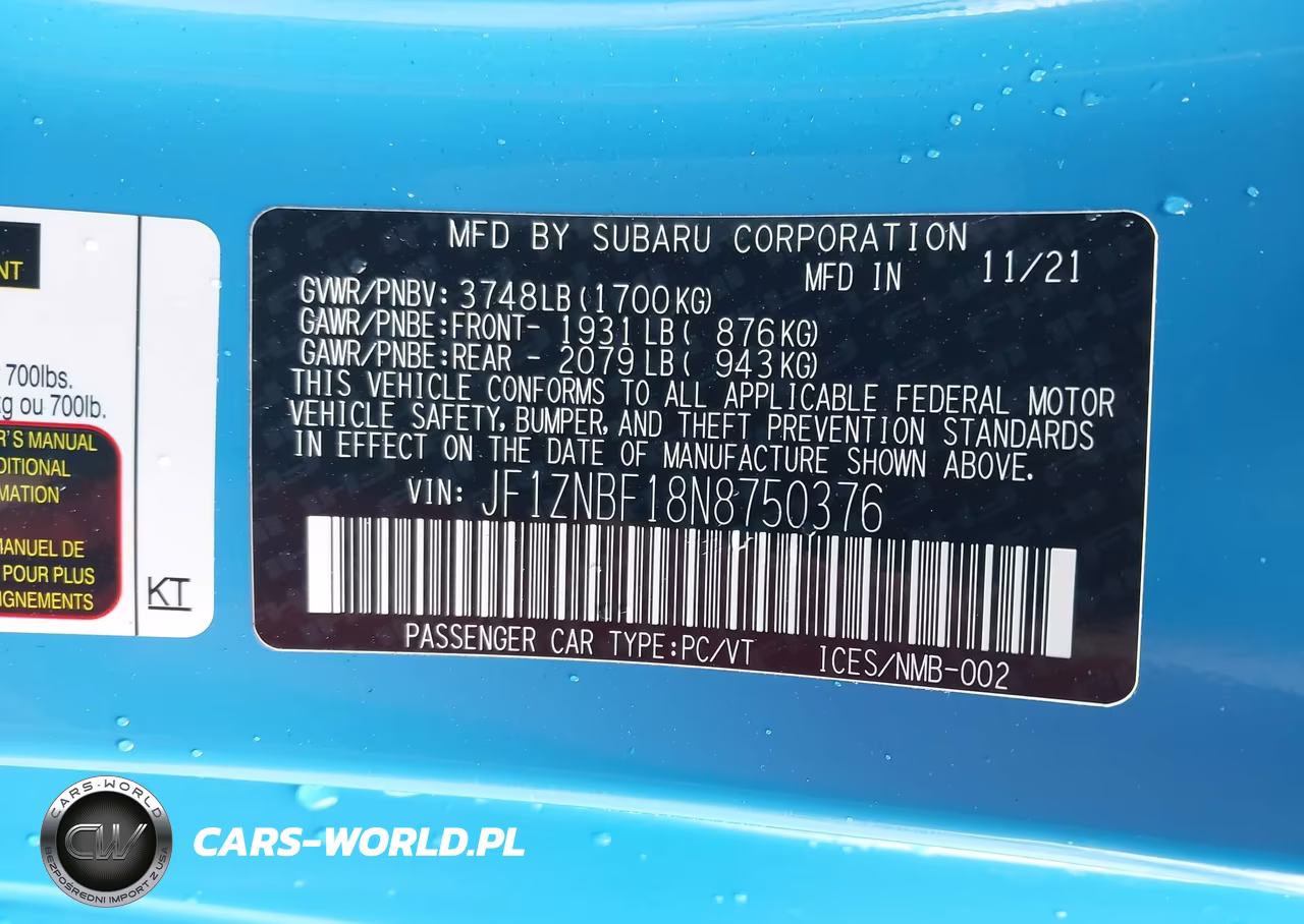 2022 Toyota Gr86 Premium VIN:JF1ZNBF18N8750376 - 9
