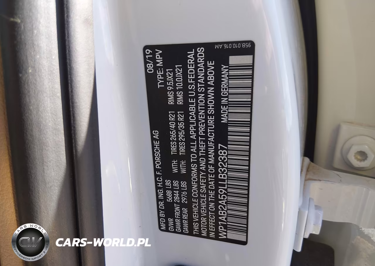 2020 Porsche Macan S VIN:WP1AB2A59LLB32387 - 9