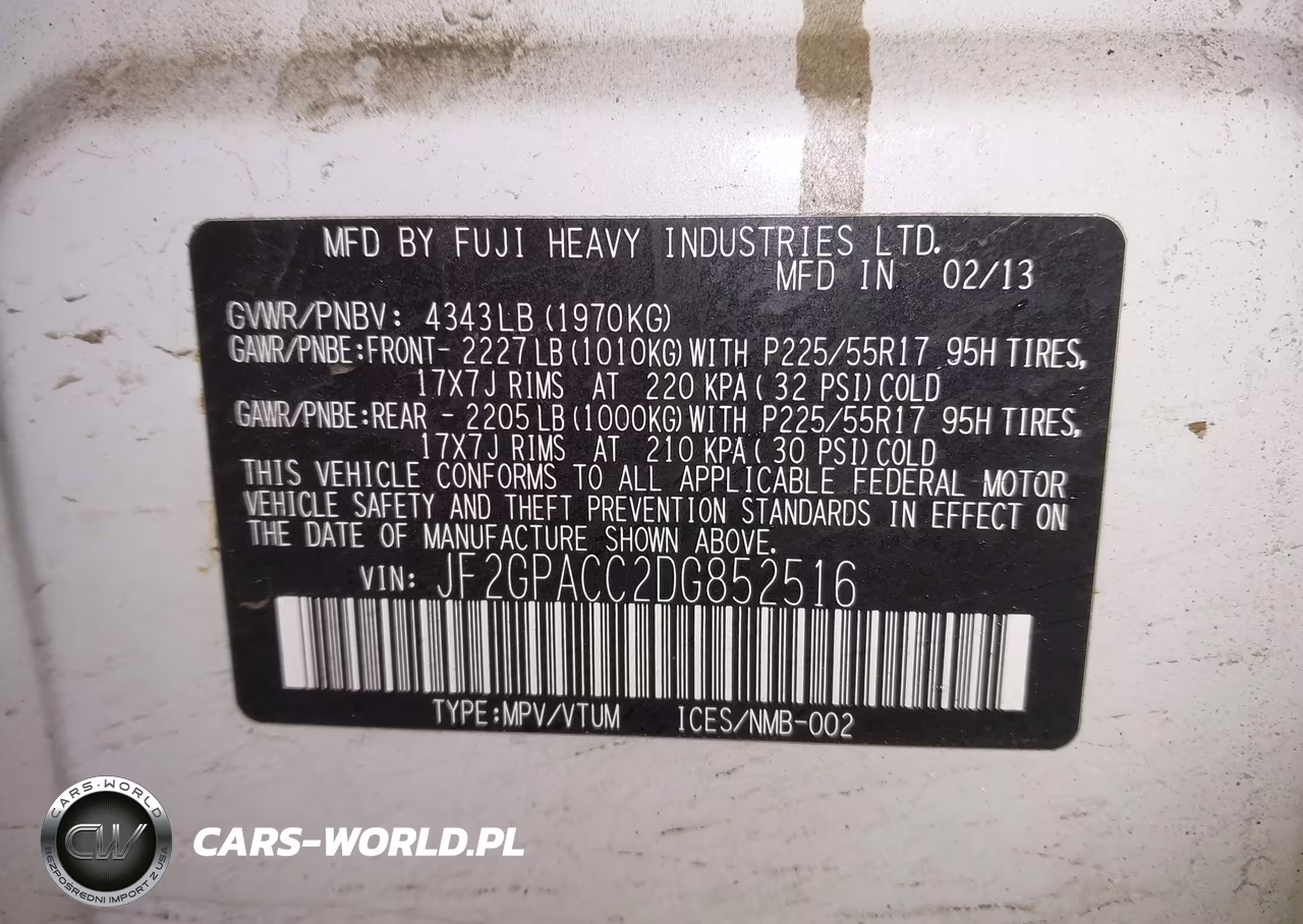 2013 Subaru Xv Crosstrek 2.0I Premium VIN:JF2GPACC2DG852516 - 9