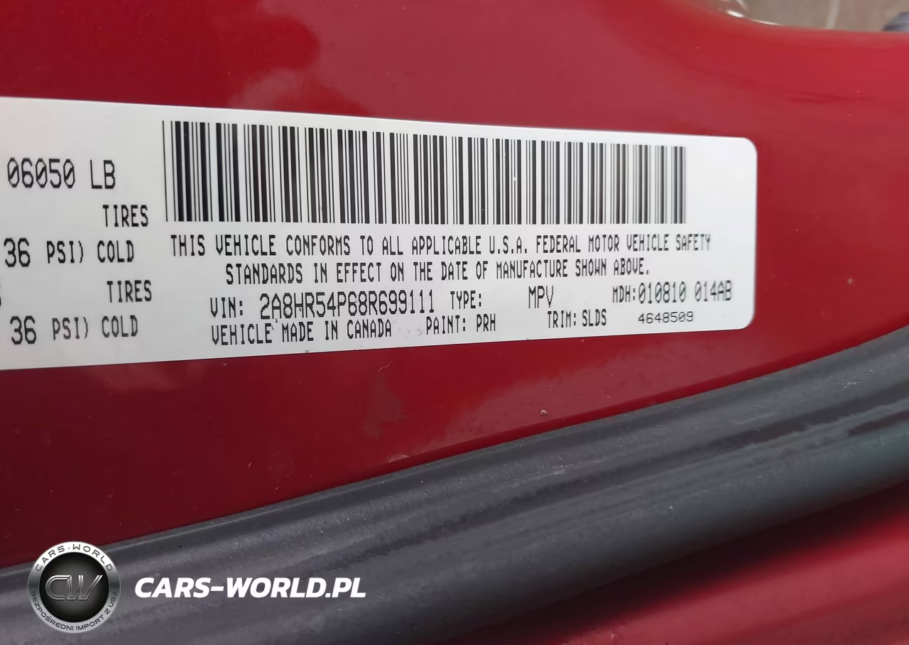 2008 Chrysler Town & Country Touring VIN:2A8HR54P68R699111 - 9
