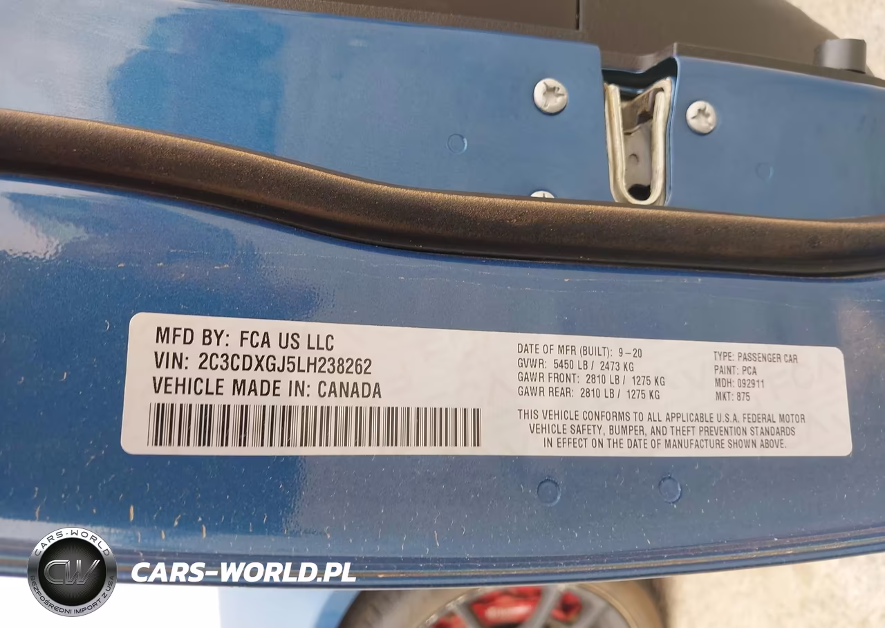 2020 Dodge Charger Scat Pack Rwd VIN:2C3CDXGJ5LH238262 - 9