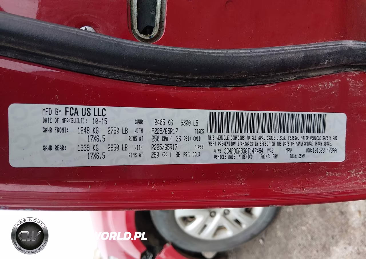 2016 Dodge Journey Se VIN:3C4PDCAB3GT147494 - 9