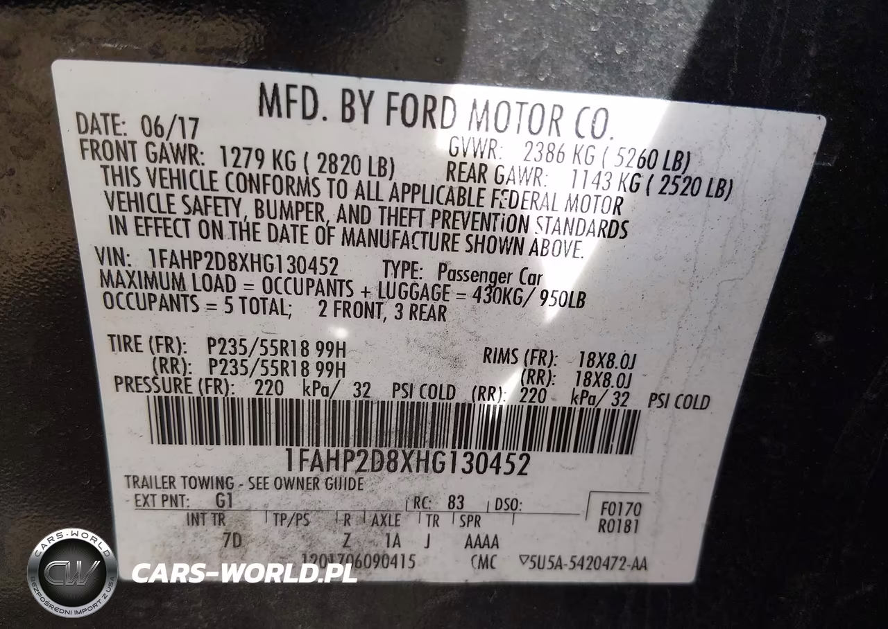 2017 Ford Taurus Se VIN:1FAHP2D8XHG130452 - 9