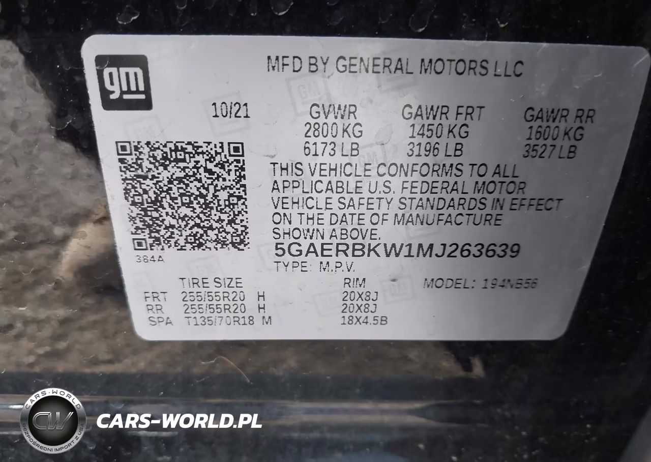 2021 Buick Enclave Fwd Essence VIN:5GAERBKW1MJ263639 - 9