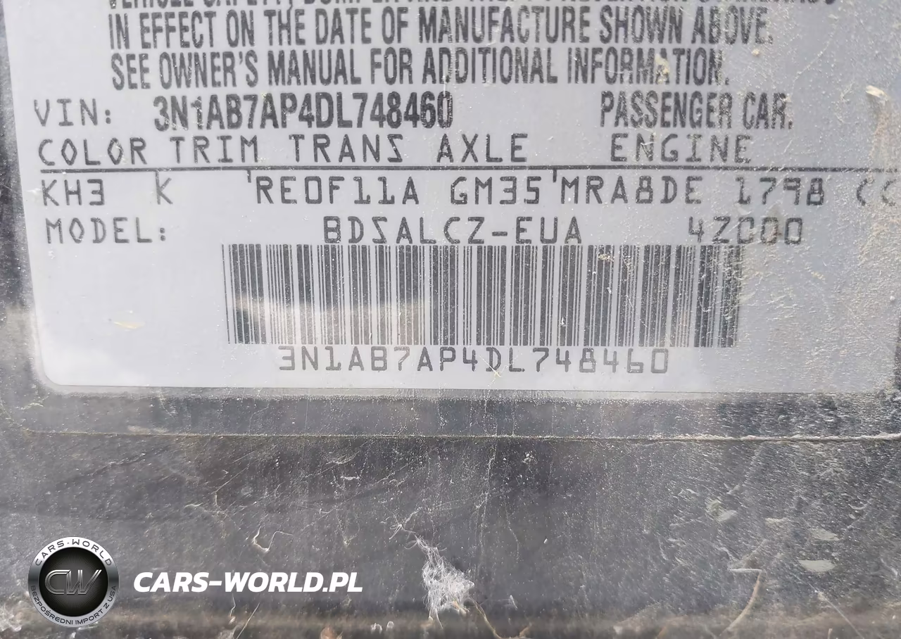 2013 Nissan Sentra S VIN:3N1AB7AP4DL748460 - 9