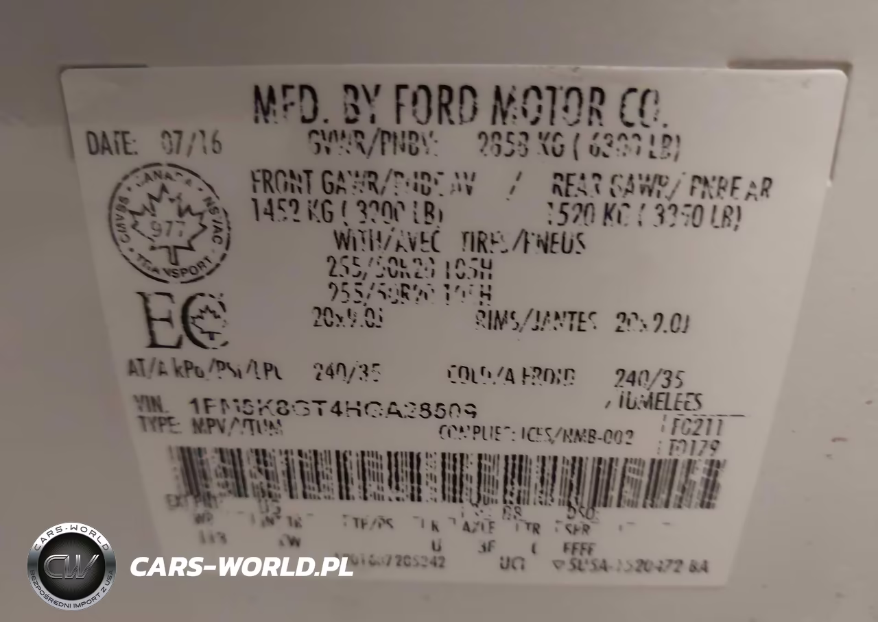 2017 Ford Explorer Sport VIN:1FM5K8GT4HGA28509 - 9