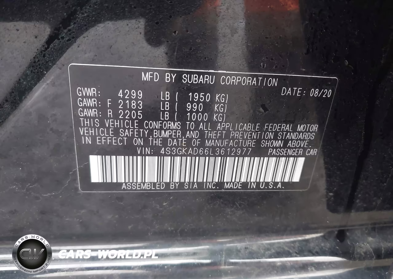 2020 Subaru Impreza Premium VIN:4S3GKAD66L3612977 - 9