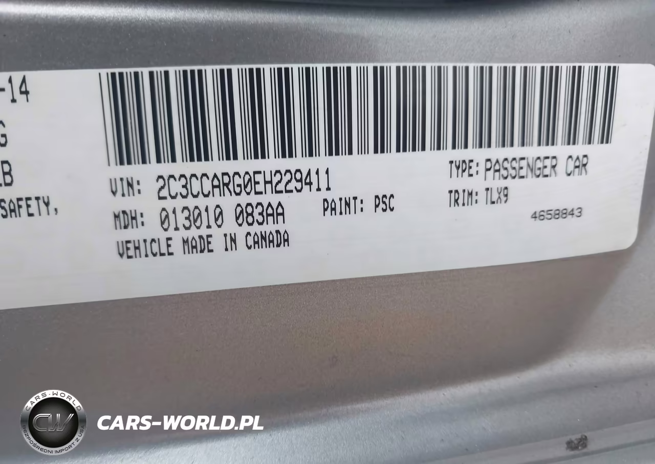 2014 Chrysler 300 VIN:2C3CCARG0EH229411 - 9