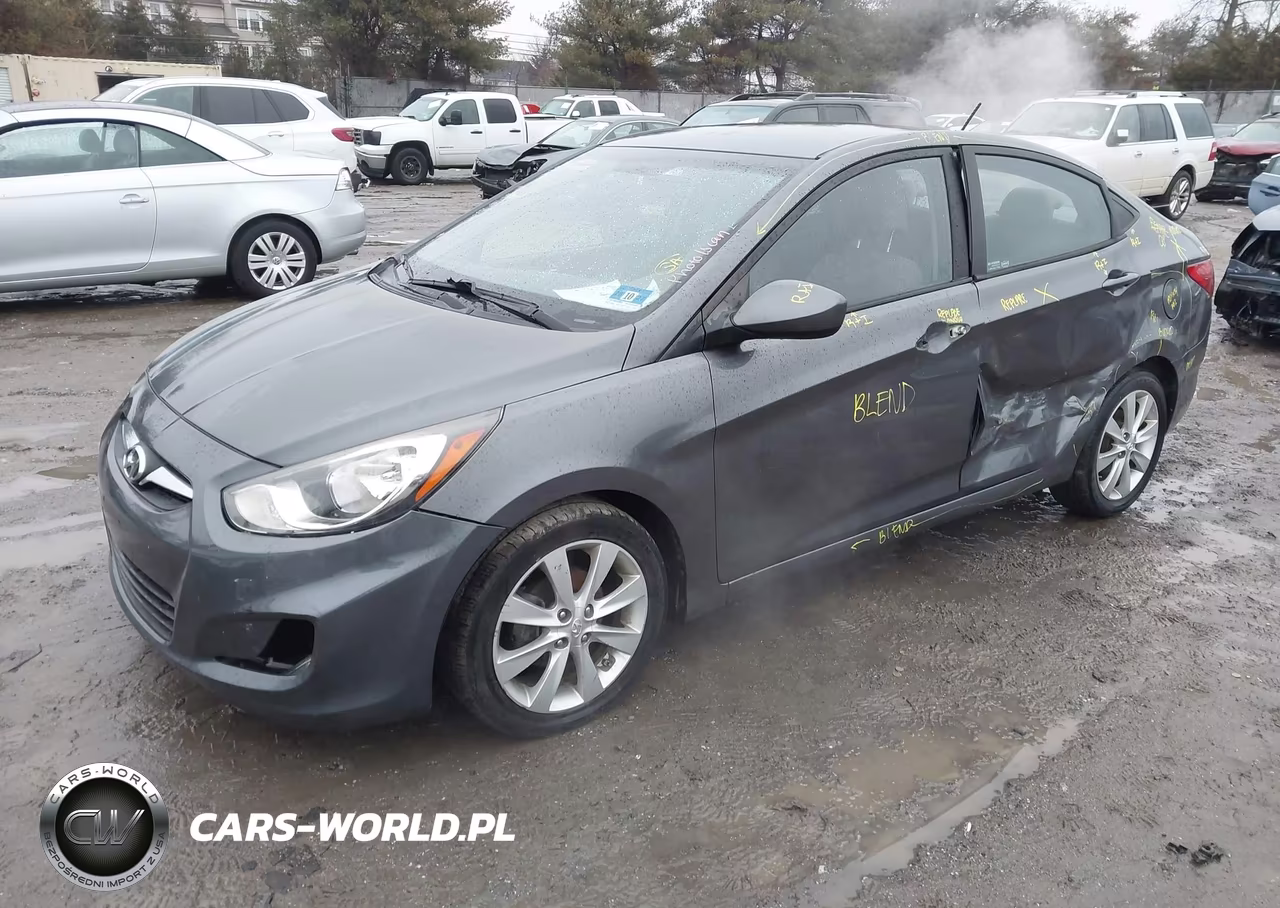 2012 Hyundai Accent Gls VIN:KMHCU4AE1CU239228 - 2