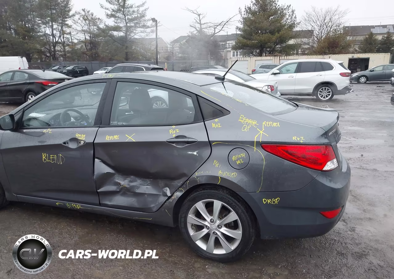 2012 Hyundai Accent Gls VIN:KMHCU4AE1CU239228 - 6
