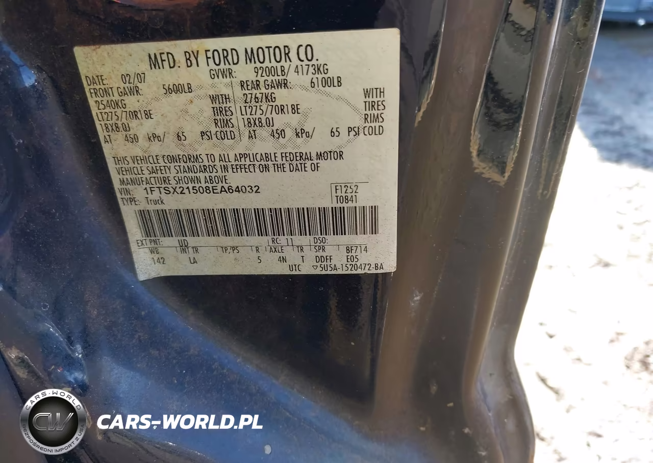 2008 Ford F-250 VIN:1FTSX21508EA64032 - 9