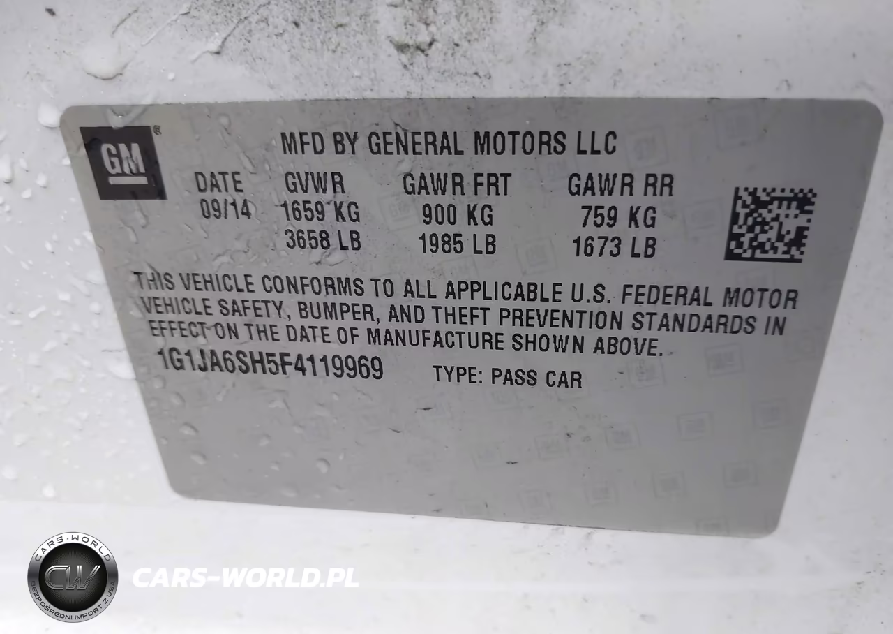 2015 Chevrolet Sonic Ls Auto VIN:1G1JA6SH5F4119969 - 9