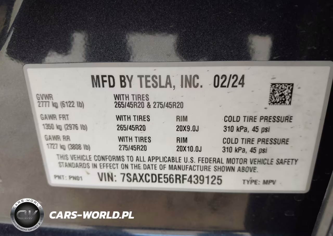 2024 Tesla Model X Long Range VIN:7SAXCDE56RF439125 - 9