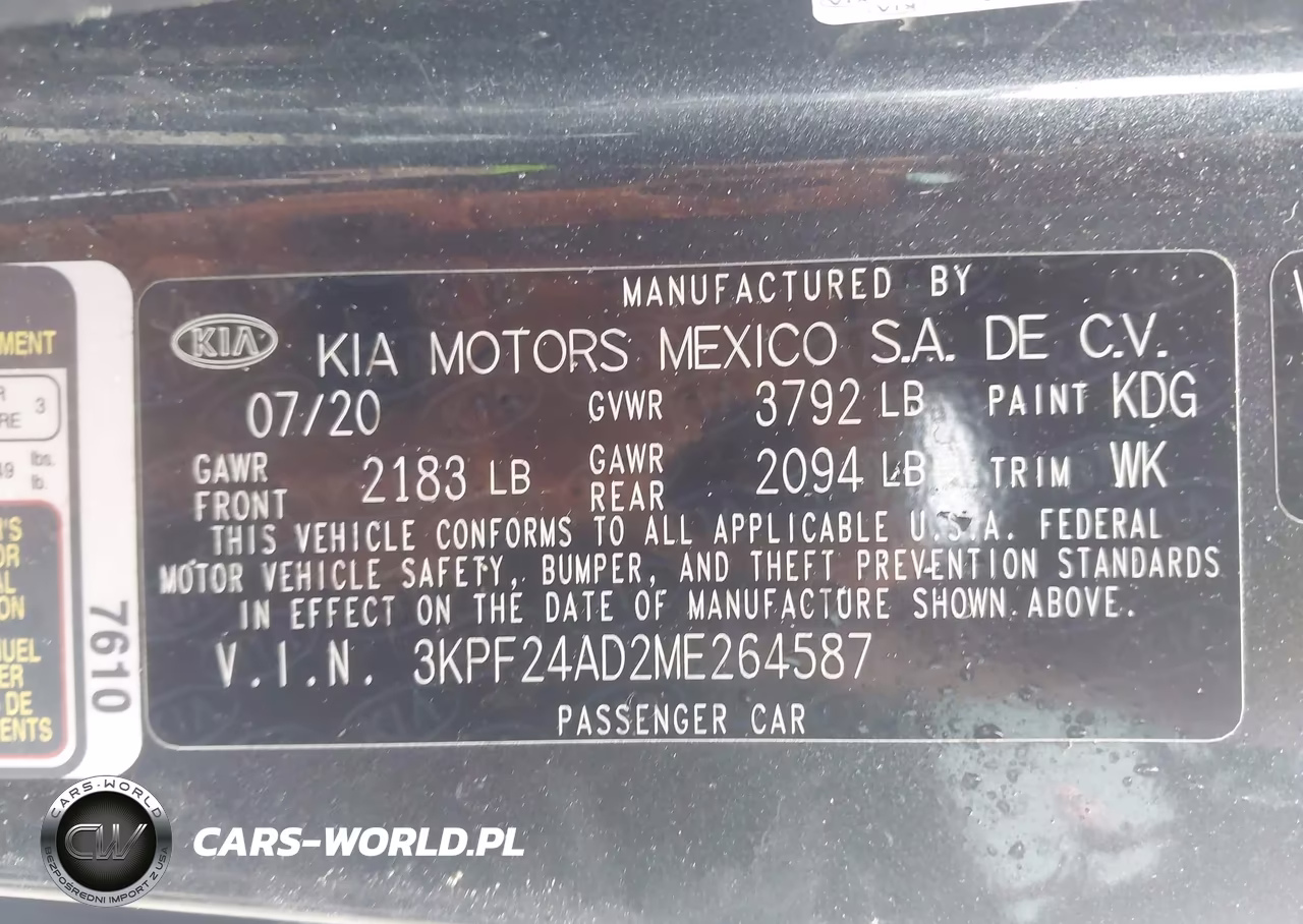 2021 Kia Forte Lxs VIN:3KPF24AD2ME264587 - 9