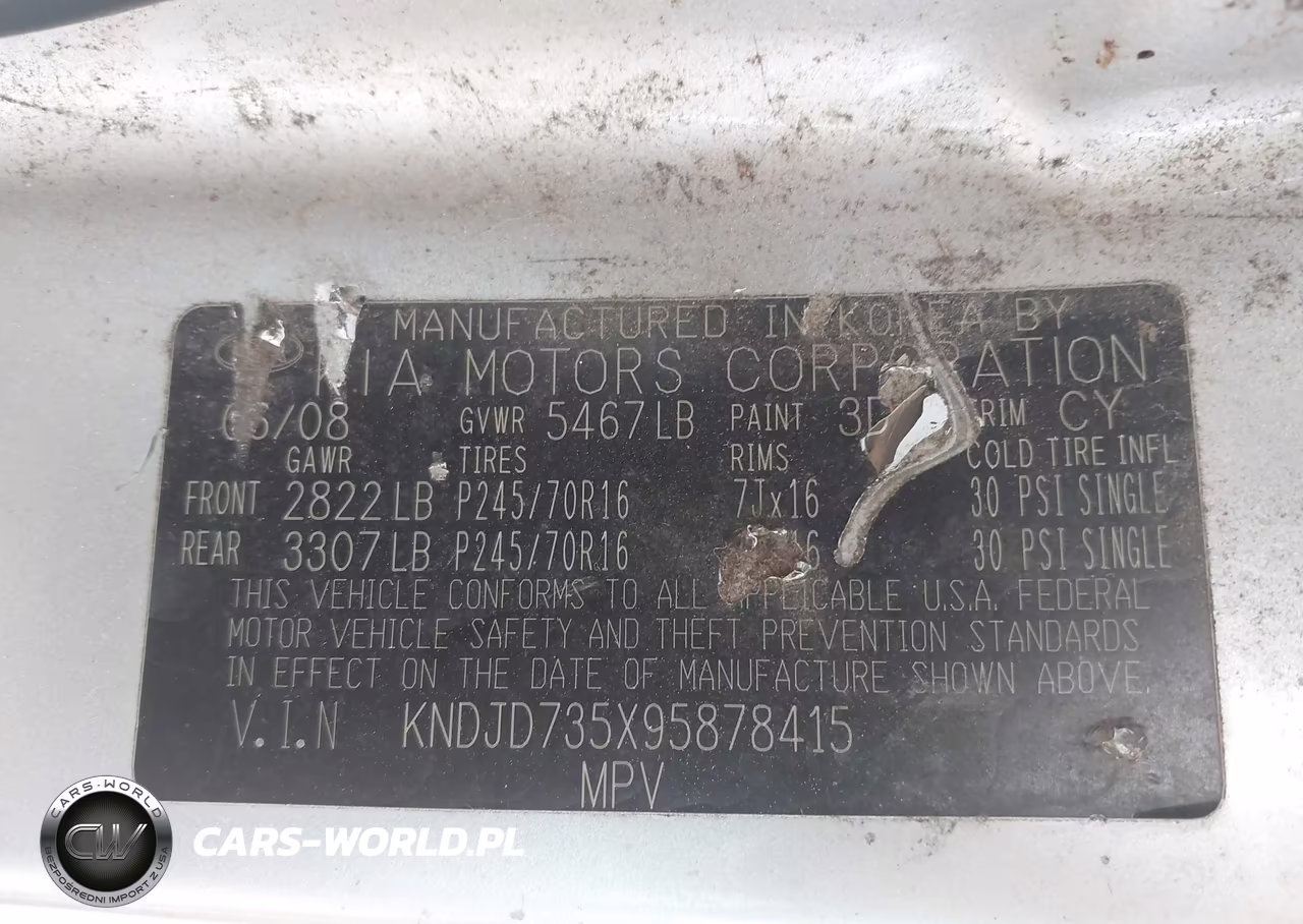 2009 Kia Sorento Lx VIN:KNDJD735X95878415 - 9
